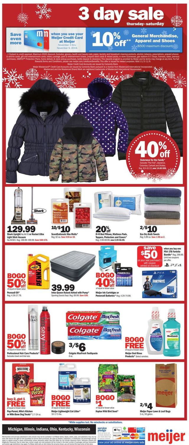 Meijer Ad from 11/07/2019