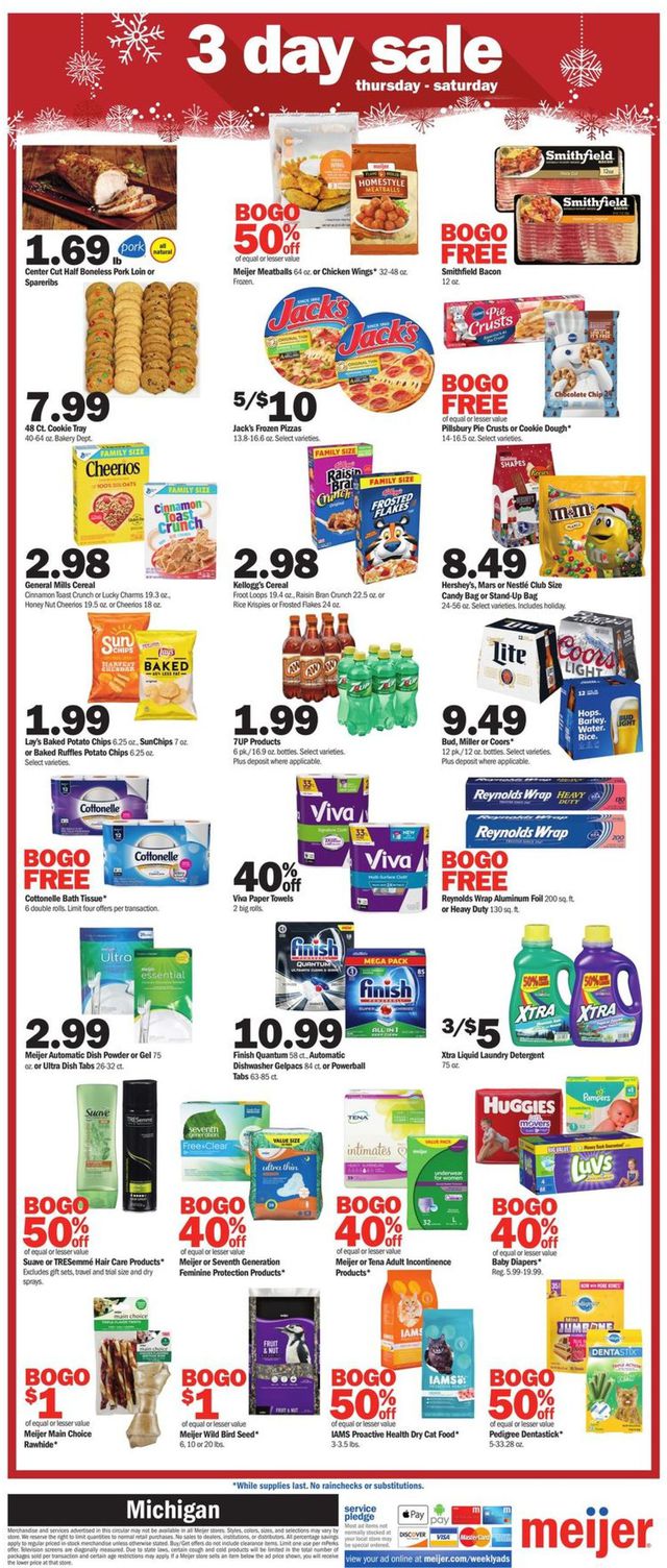 Meijer Ad from 12/12/2019