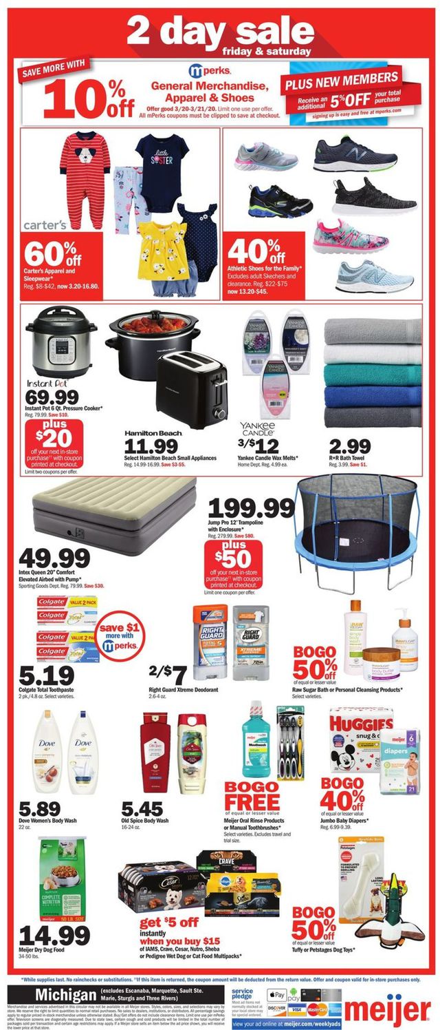 Meijer Ad from 03/20/2020