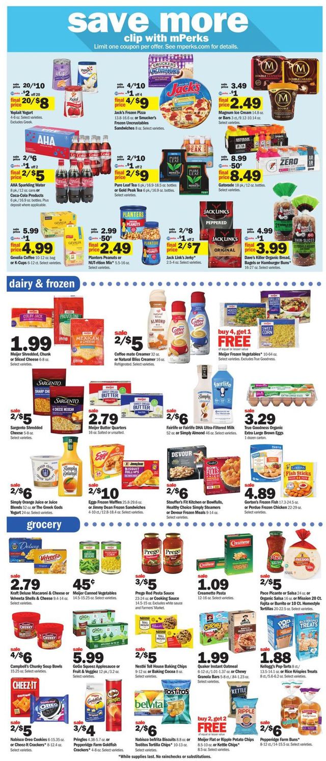 Meijer Ad from 10/11/2020