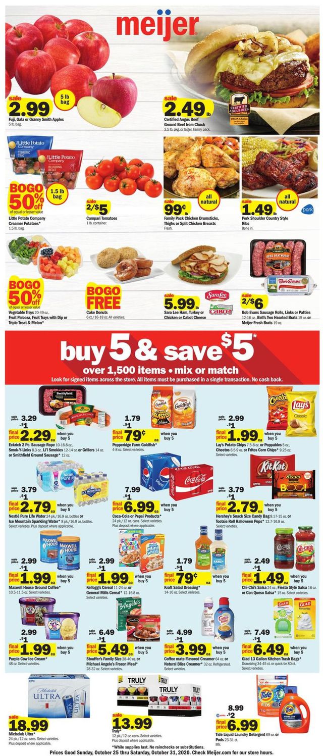 Meijer Ad from 10/25/2020