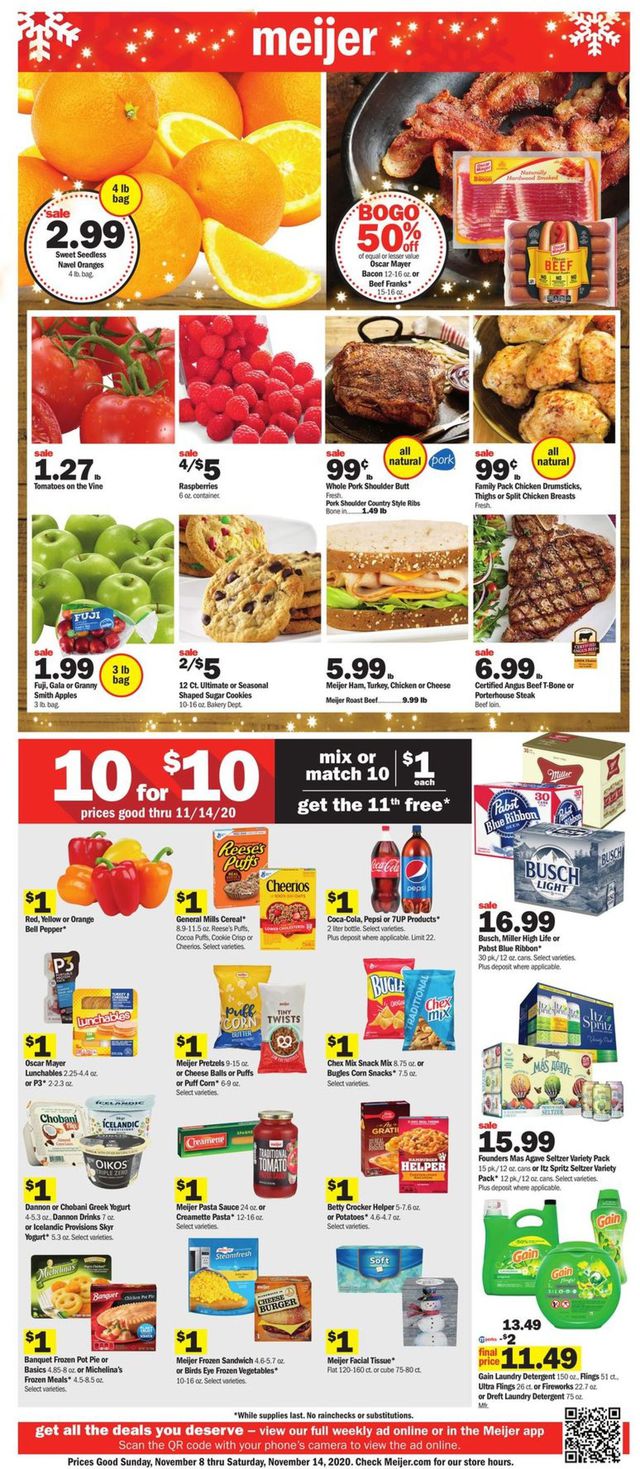 Meijer Ad from 11/08/2020