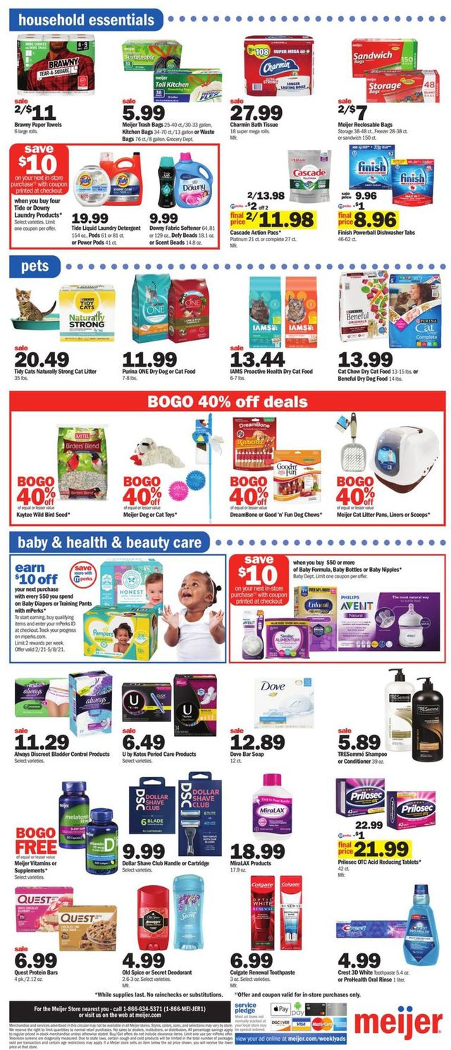Meijer Ad from 04/04/2021
