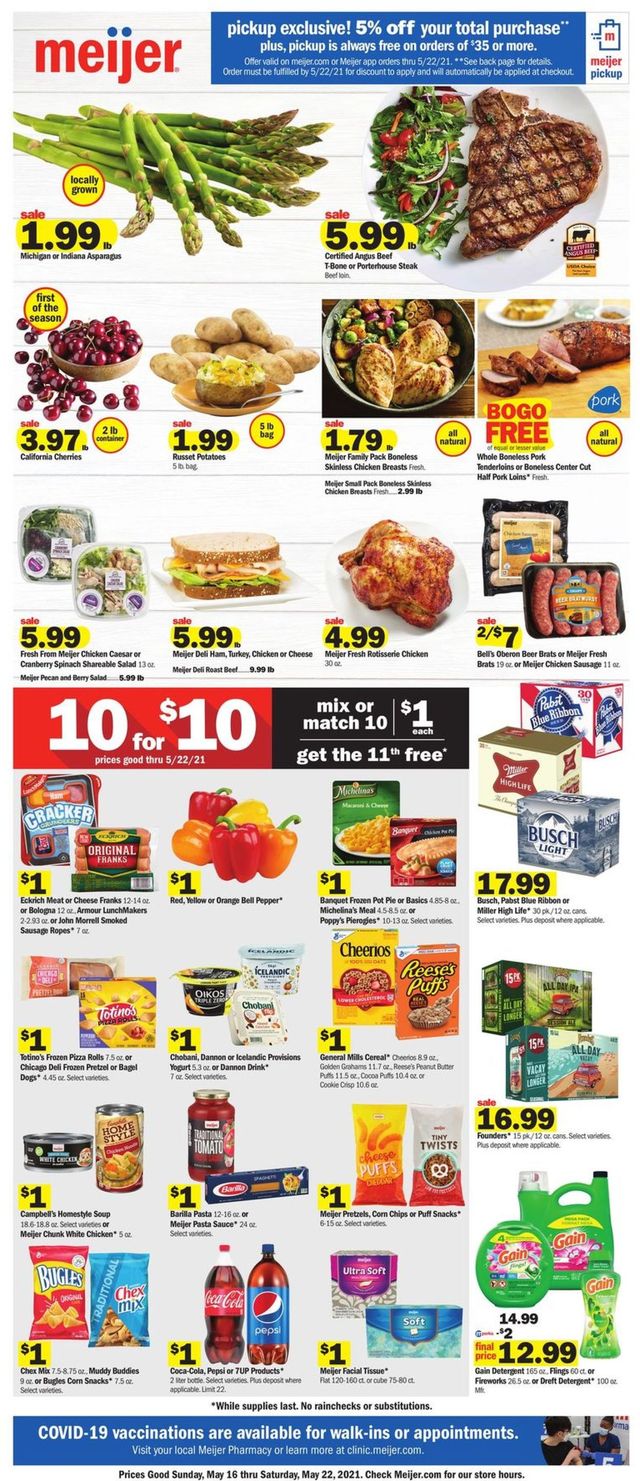 Meijer Ad from 05/16/2021