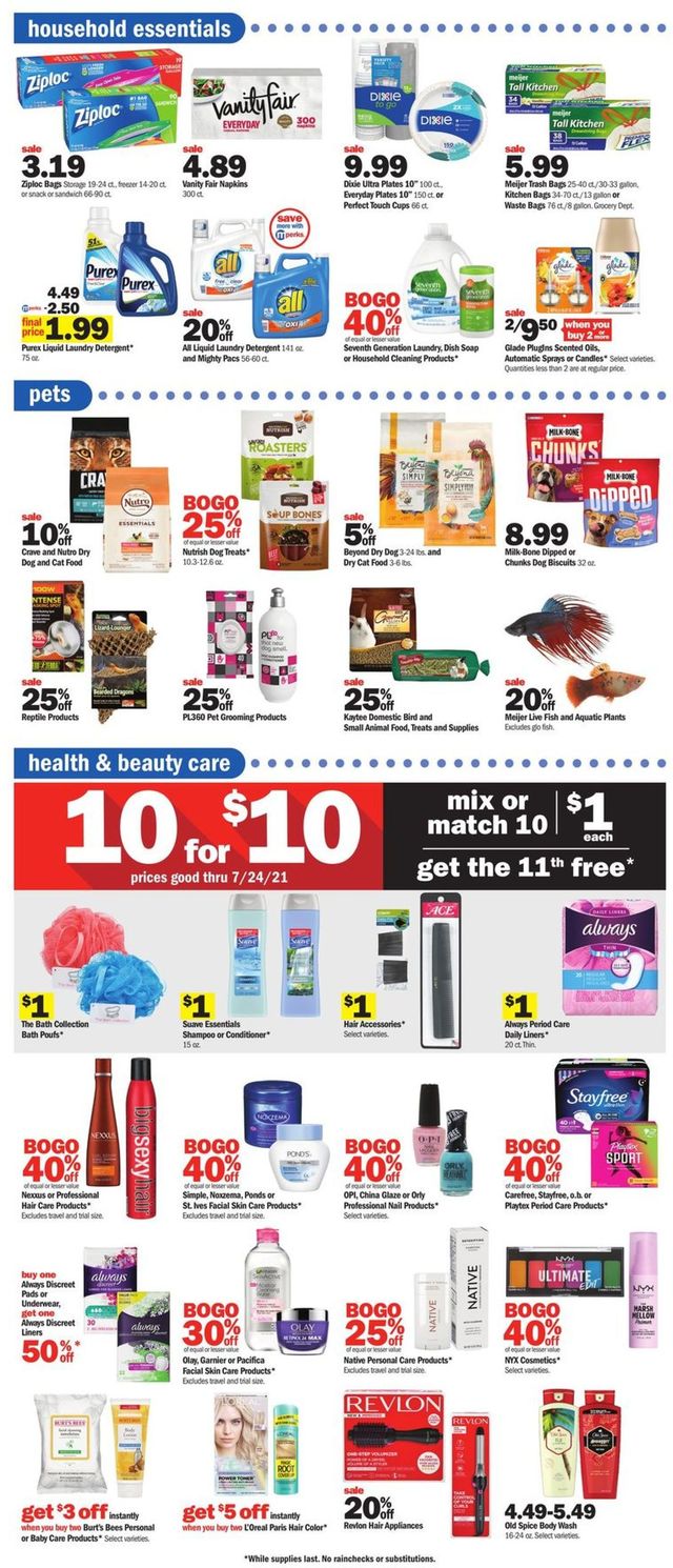 Meijer Ad from 07/11/2021