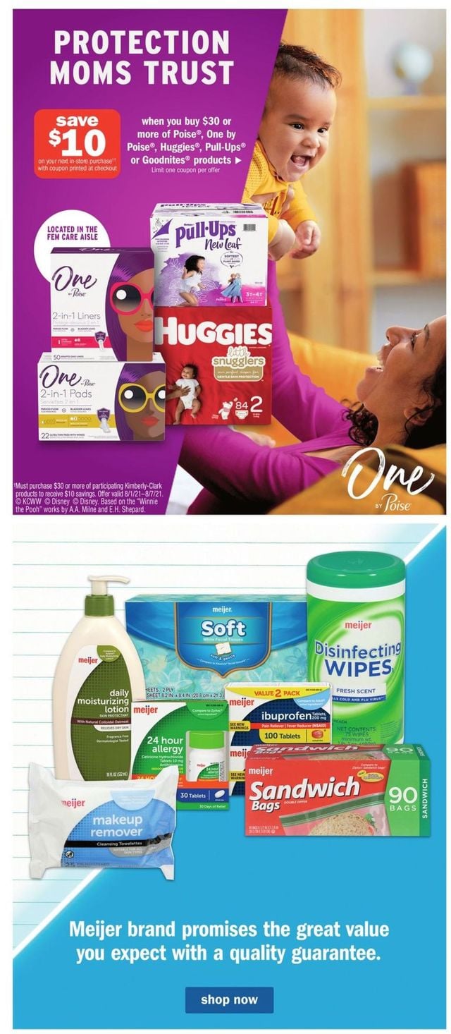 Meijer Ad from 08/01/2021