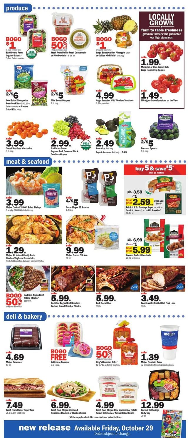 Meijer Ad from 10/24/2021