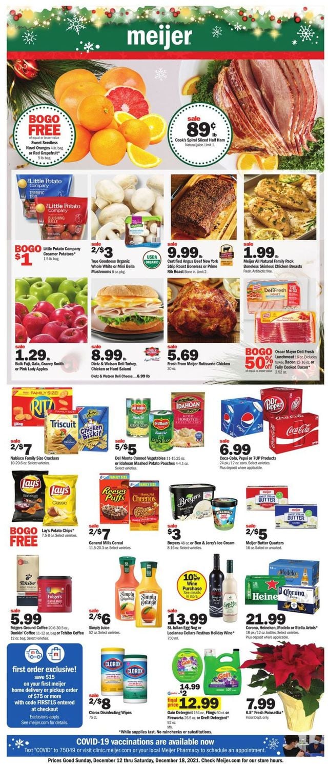 Meijer Ad from 12/12/2021