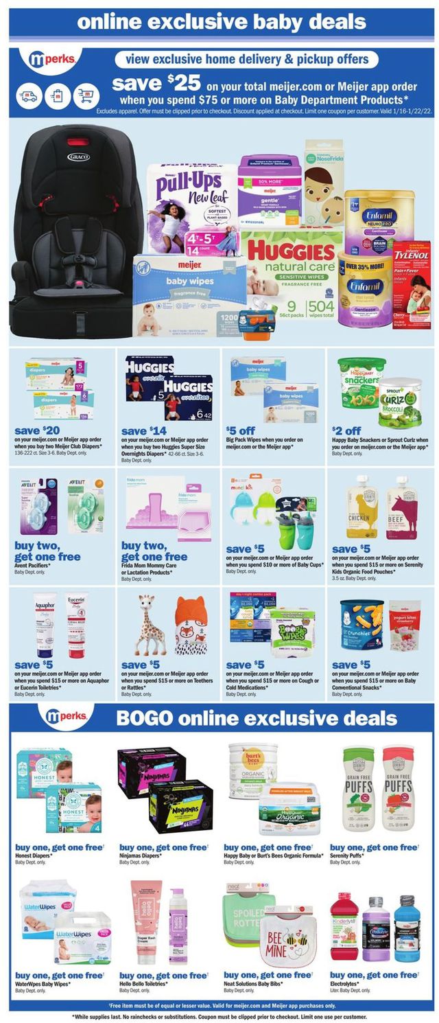 Meijer Ad from 01/16/2022