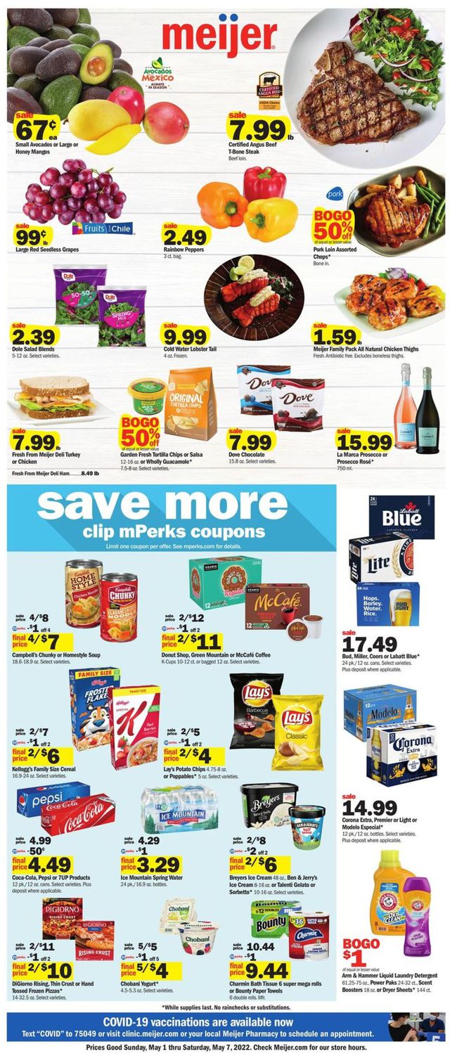 Meijer Ad from 05/01/2022