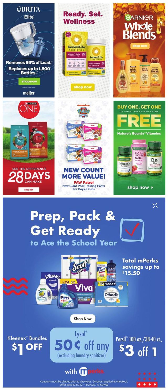 Meijer Ad from 08/21/2022