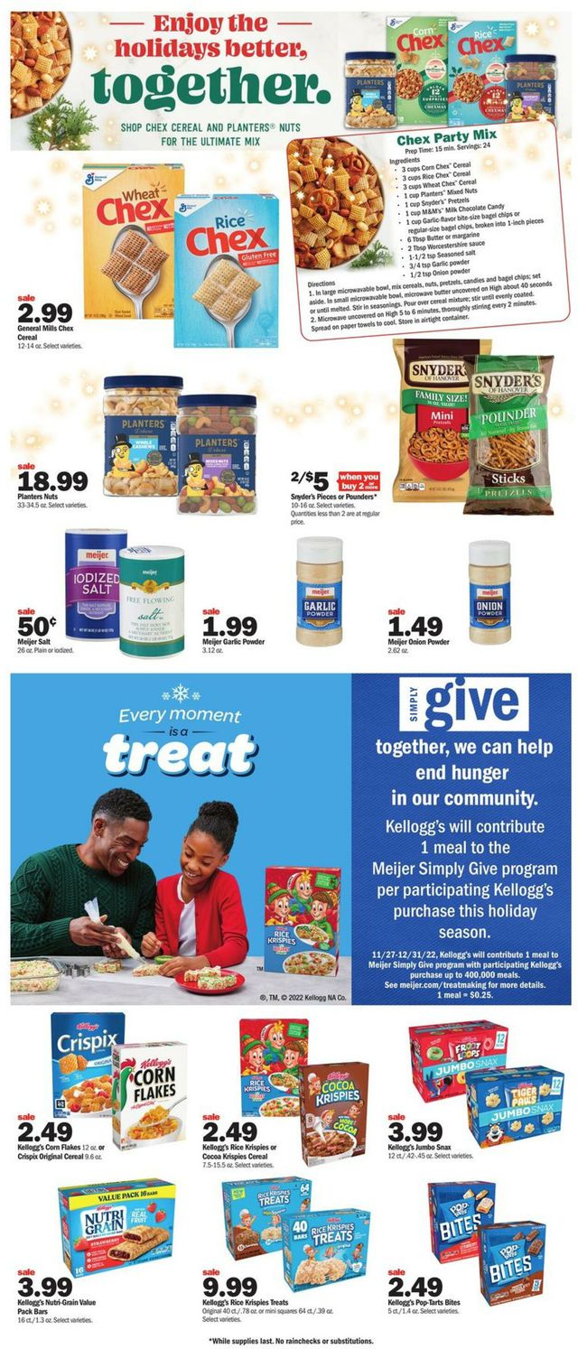 Meijer Ad from 11/27/2022