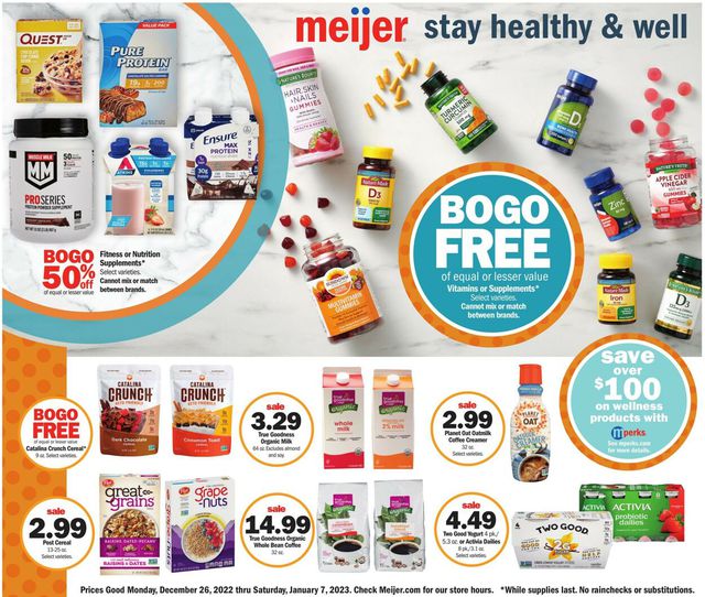 Meijer Ad from 12/26/2022