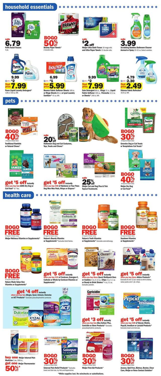 Meijer Ad from 09/10/2023