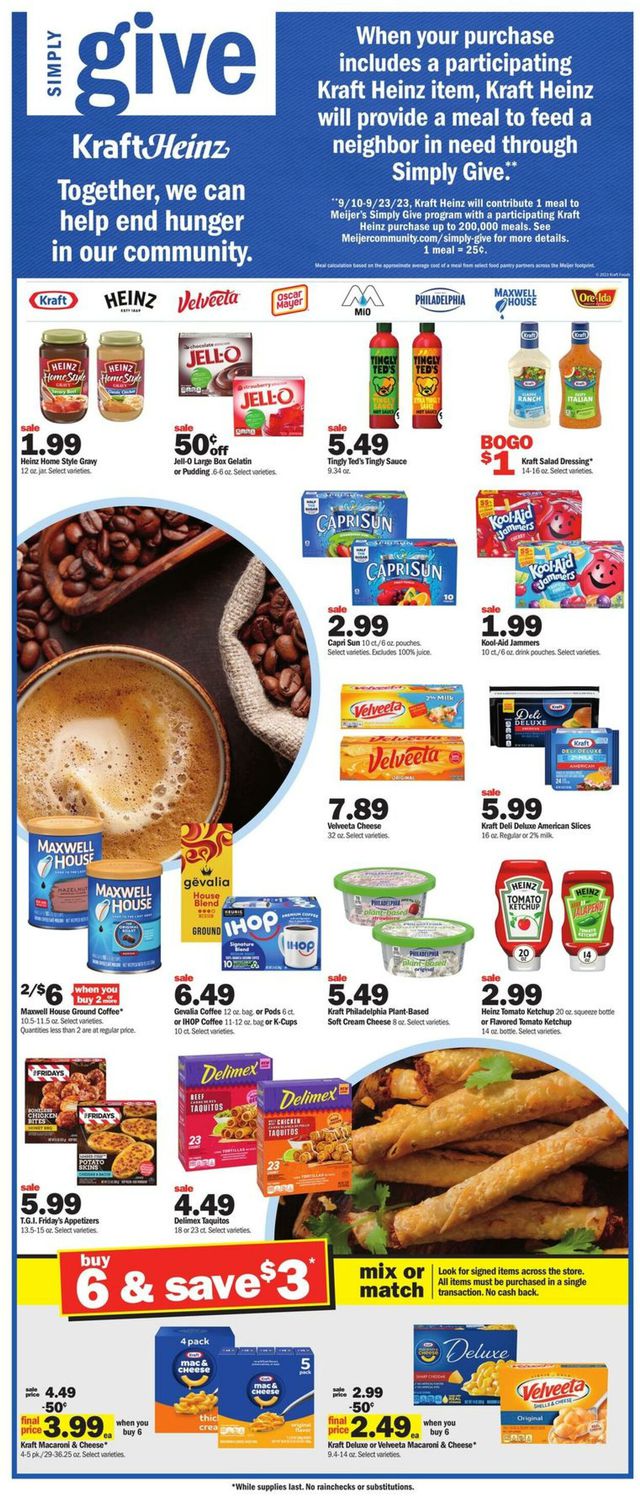 Meijer Ad from 09/10/2023