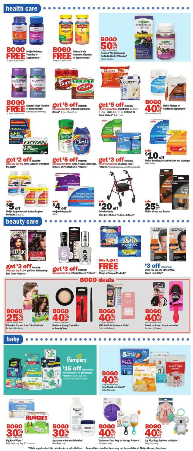 Meijer Ad from 10/01/2023
