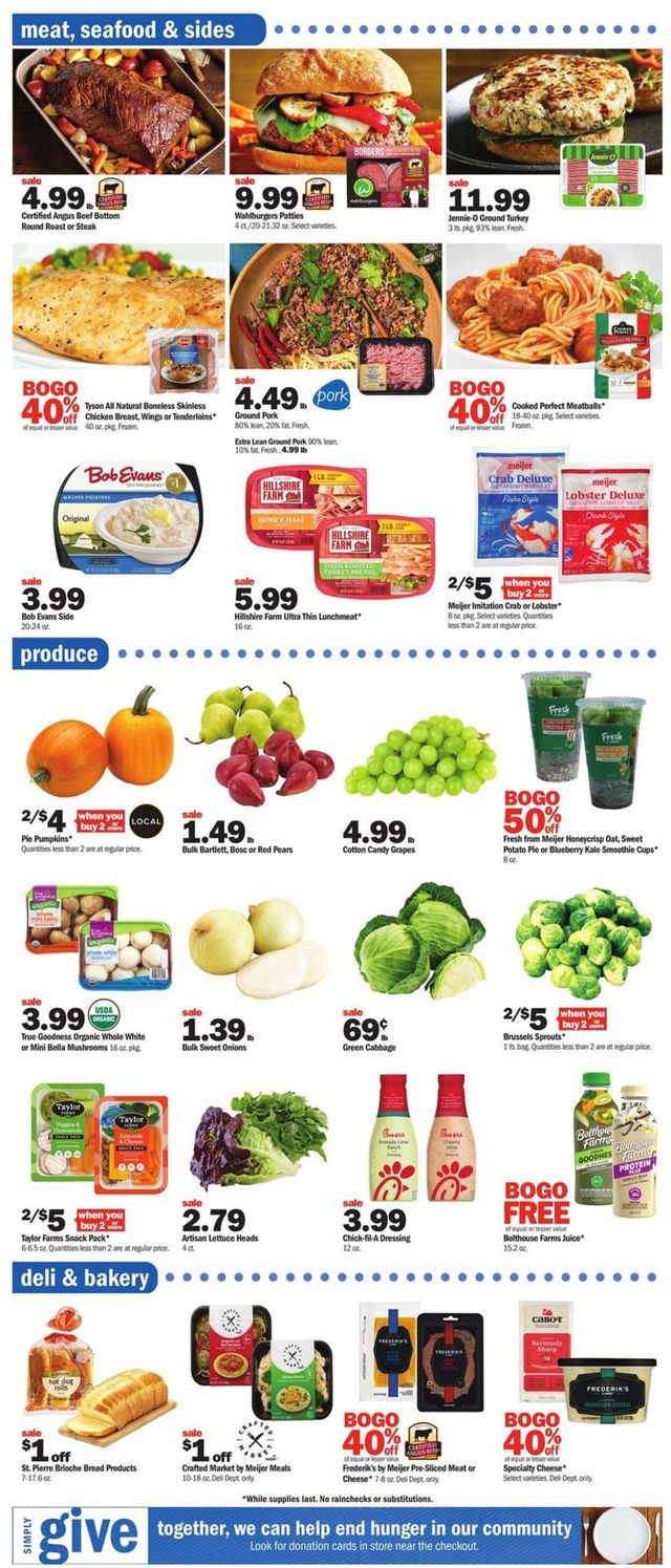 Meijer Ad from 10/08/2023