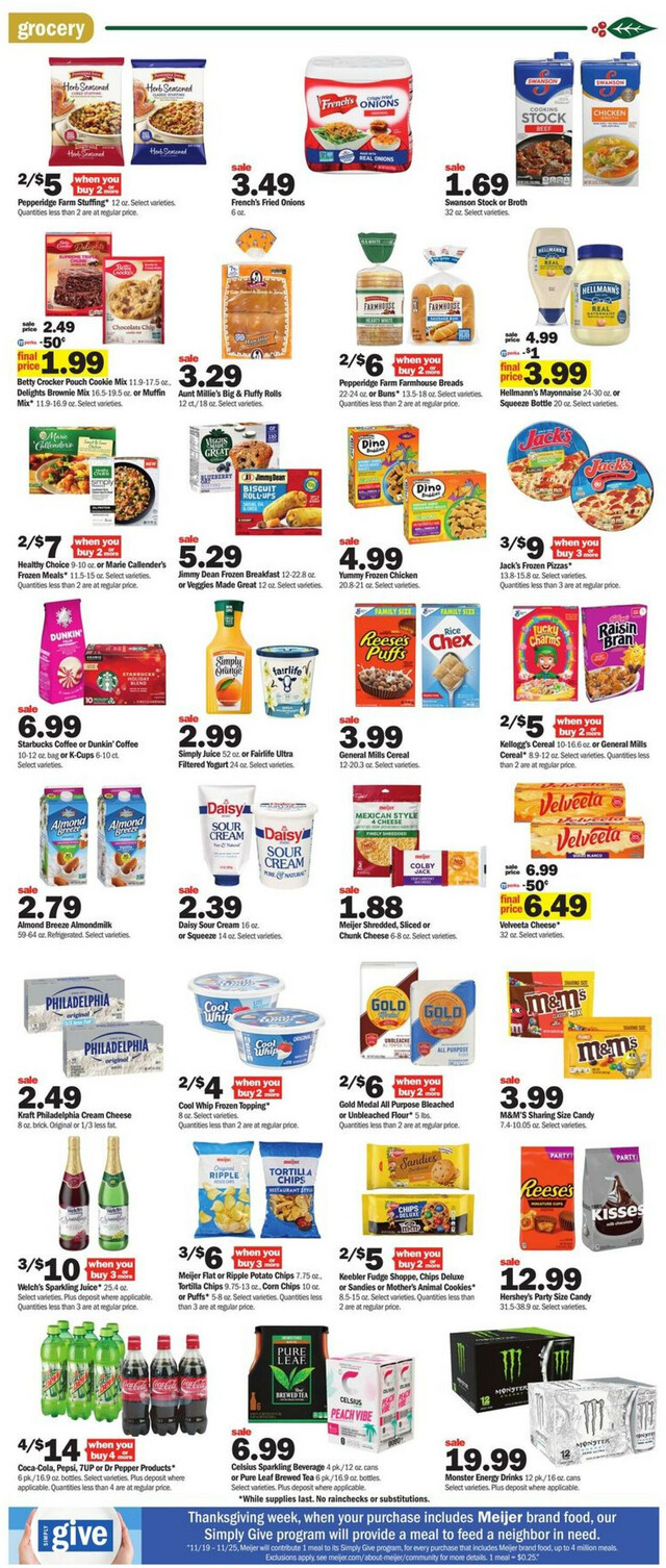 Meijer Ad from 11/12/2023