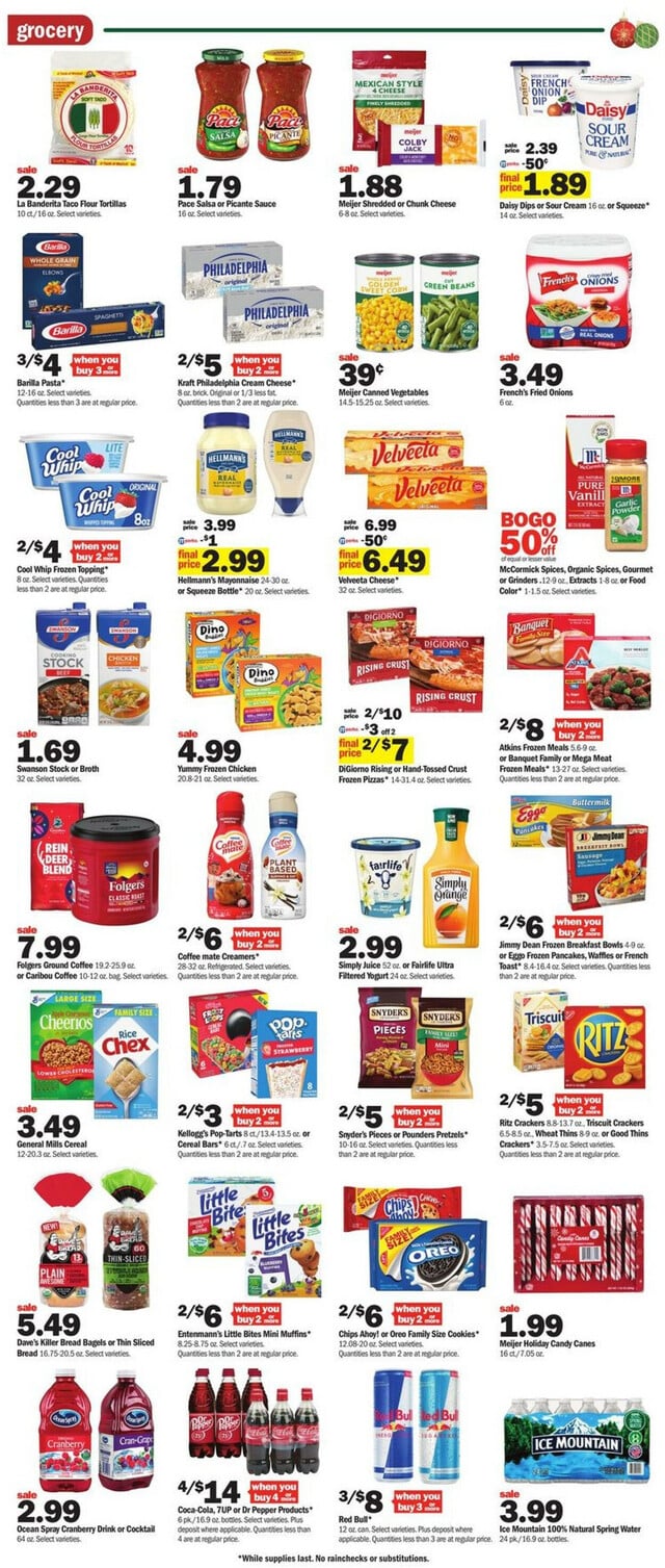 Meijer Ad from 12/10/2023