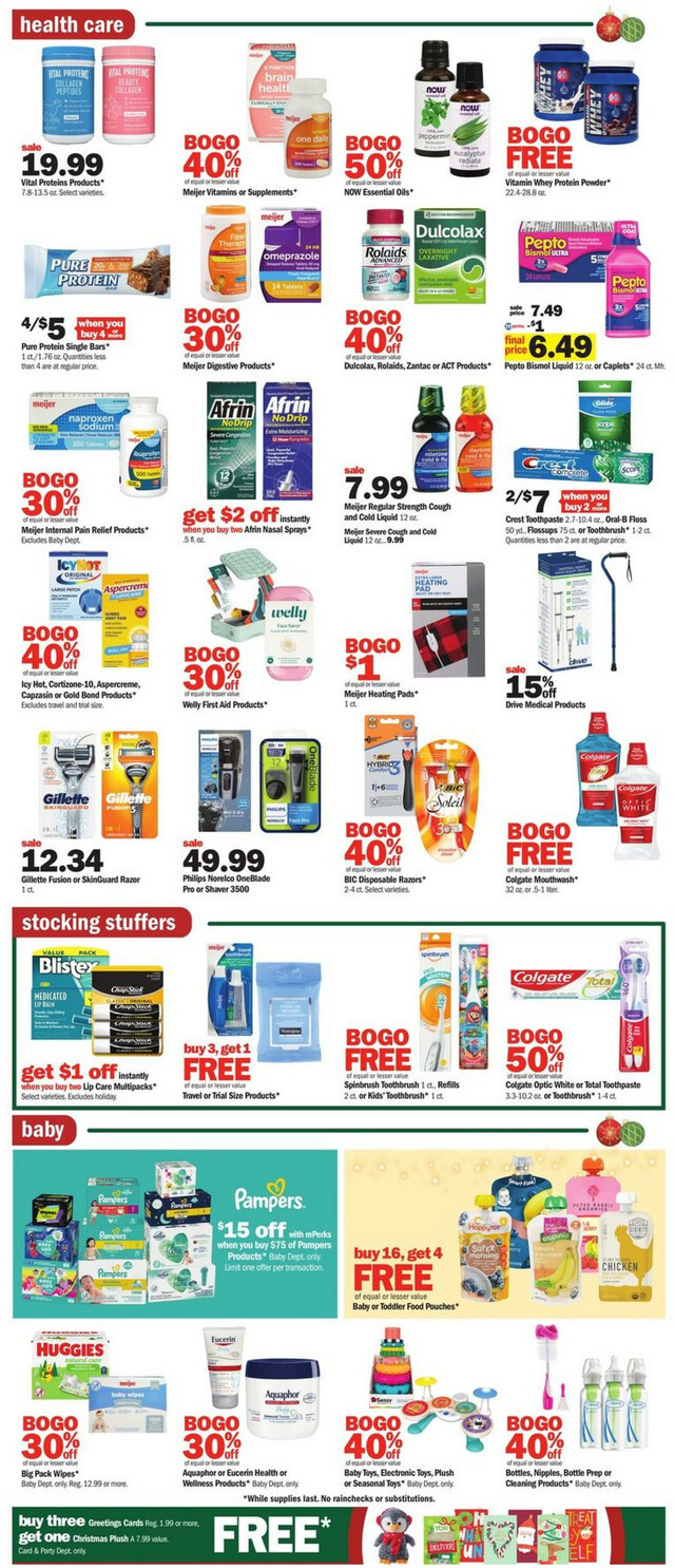 Meijer Ad from 12/17/2023