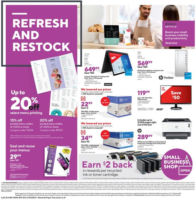 Michaels Ad from 06/27/2021