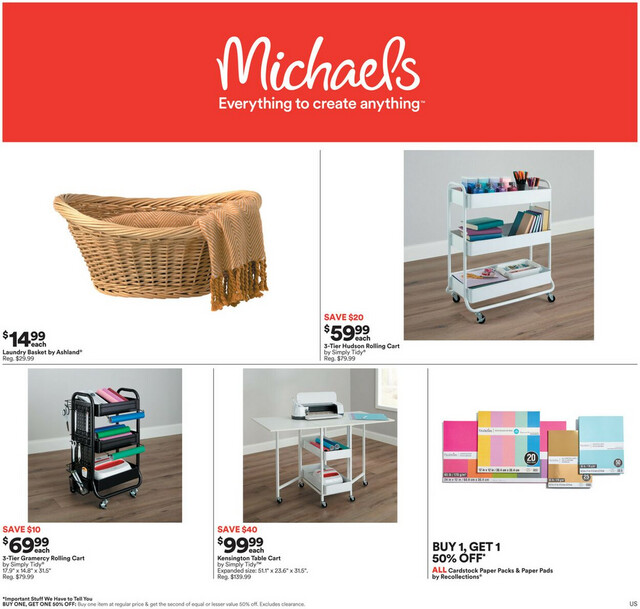 Michaels Ad from 01/28/2024