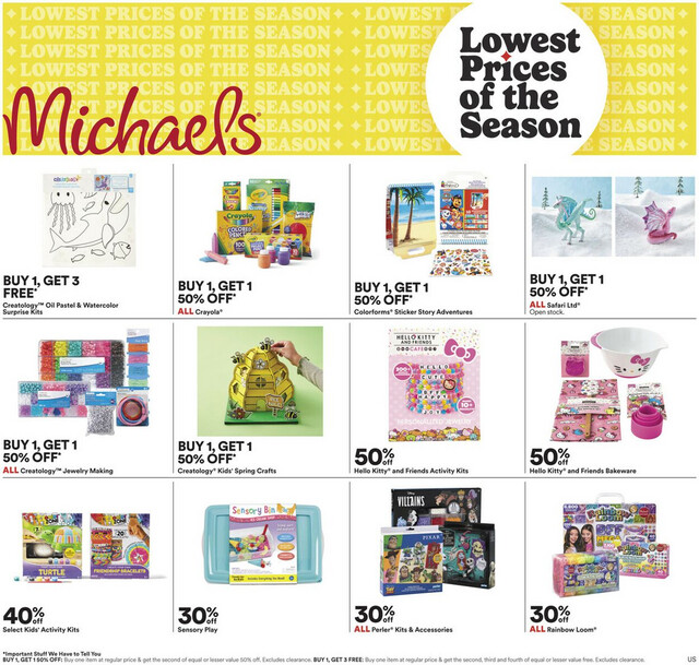 Michaels Ad from 03/15/2024