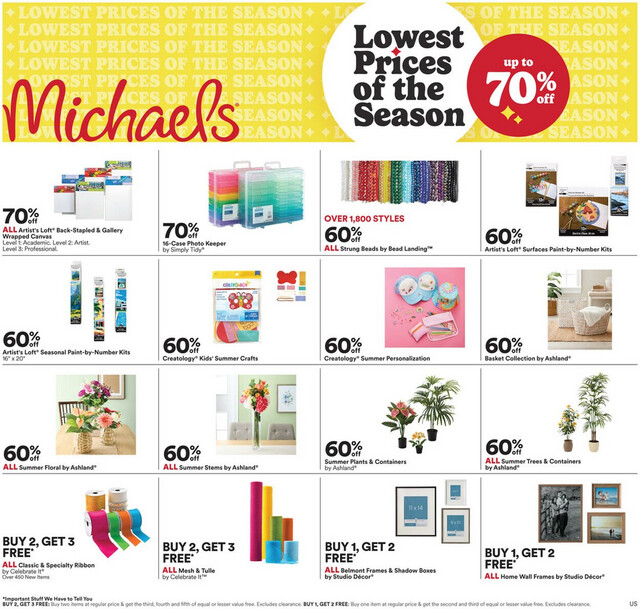 Michaels Ad from 06/07/2024