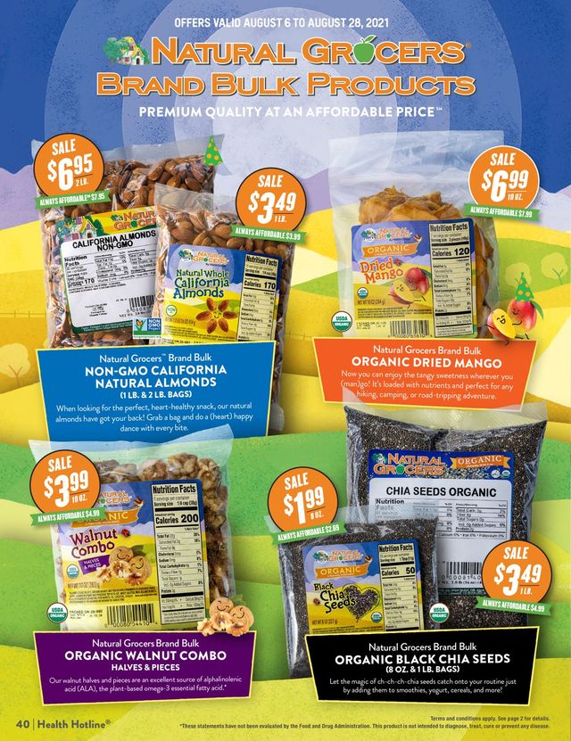 Natural Grocers Ad from 08/06/2021