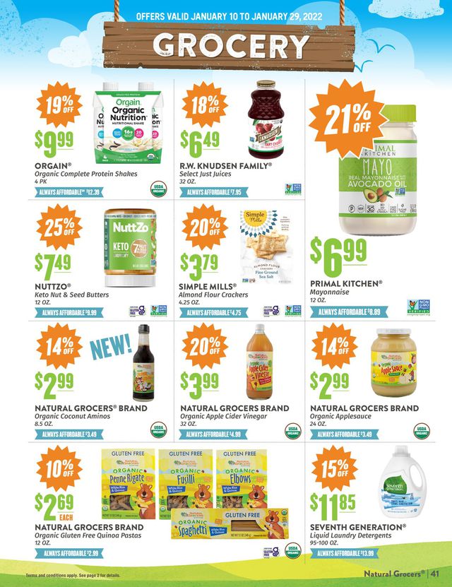 Natural Grocers Ad from 01/10/2022