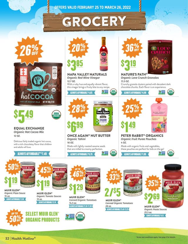 Natural Grocers Ad from 02/25/2022