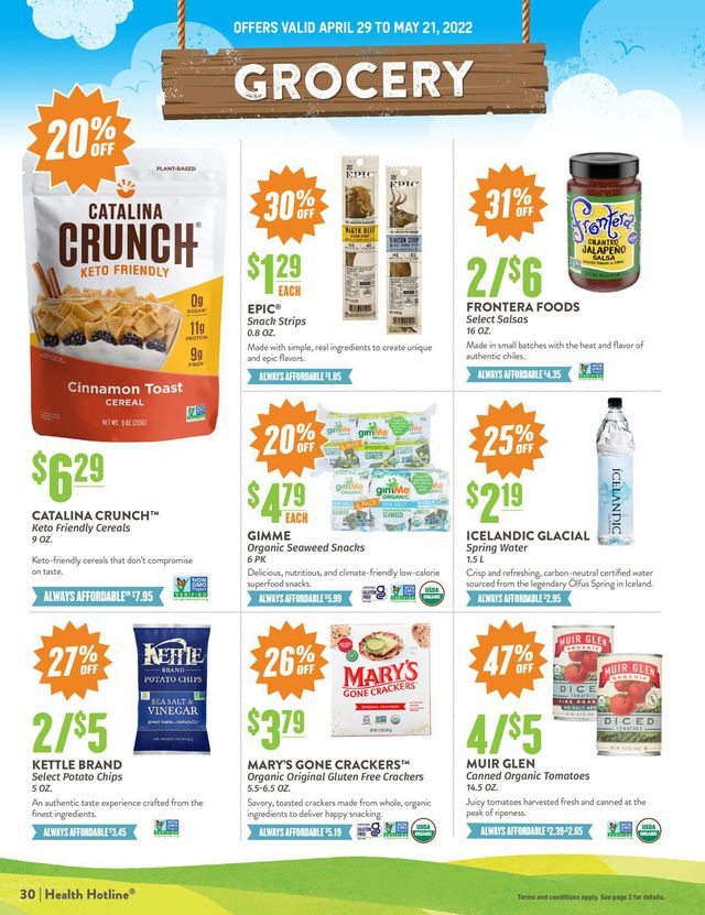 Natural Grocers Ad from 04/29/2022