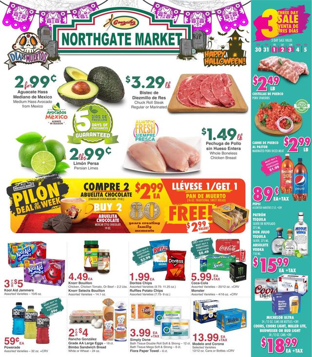 Northgate Market Ad from 10/30/2019