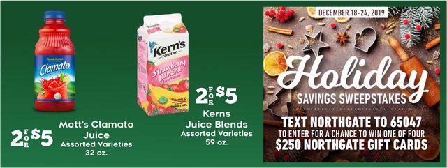 Northgate Market Ad from 12/18/2019