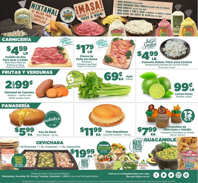 Northgate Market Ad from 11/25/2020