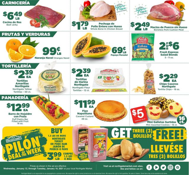 Northgate Market Ad from 01/13/2021