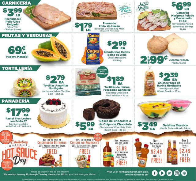 Northgate Market Ad from 01/20/2021