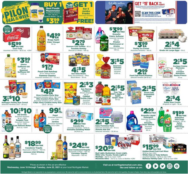 Northgate Market Ad from 06/16/2021
