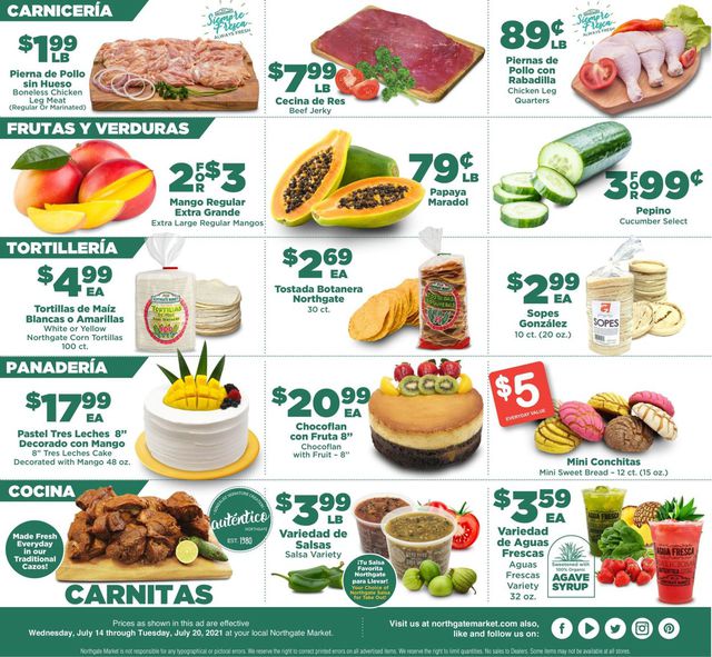 Northgate Market Ad from 07/14/2021