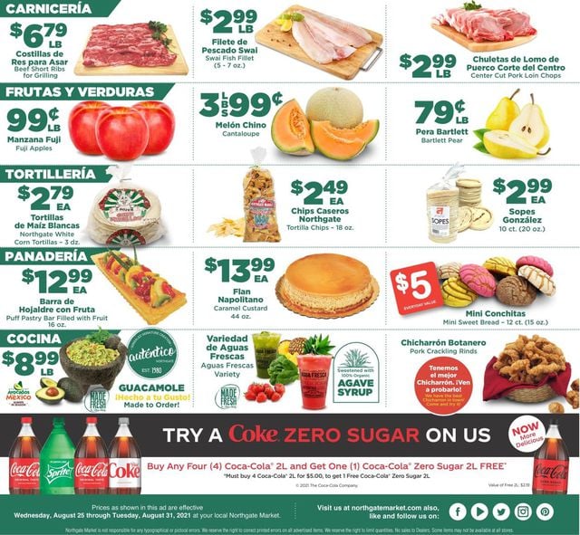 Northgate Market Ad from 08/25/2021