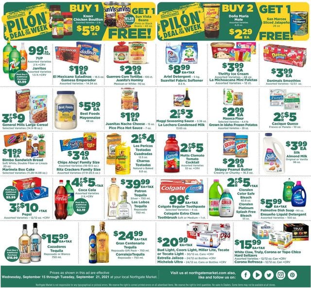 Northgate Market Ad from 09/15/2021