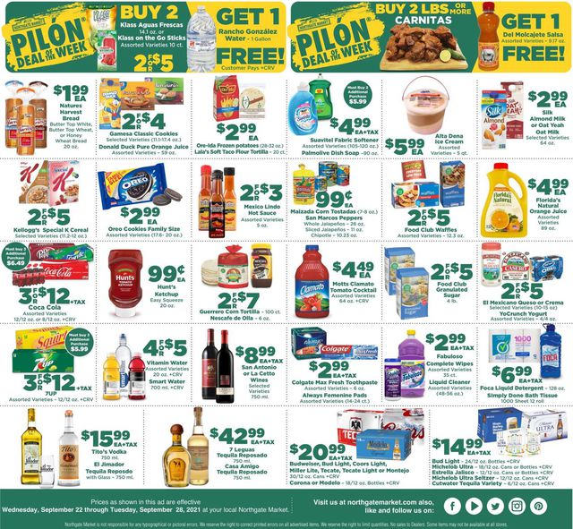 Northgate Market Ad from 09/22/2021