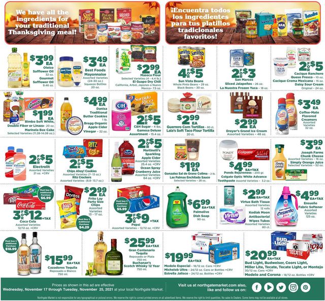 Northgate Market Ad from 11/17/2021