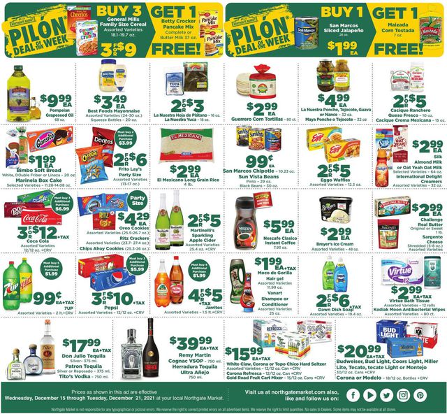 Northgate Market Ad from 12/15/2021