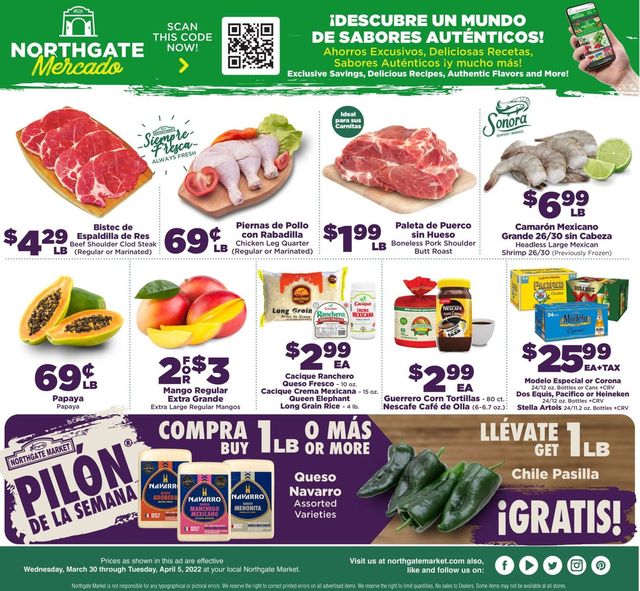 Northgate Market Ad from 03/30/2022