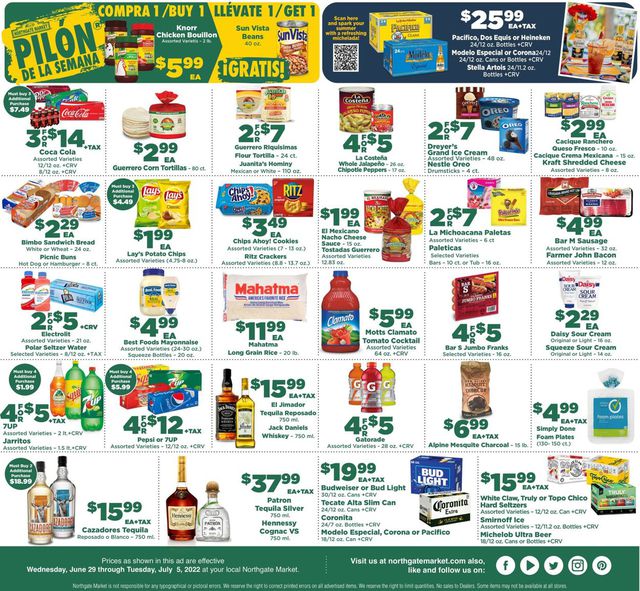 Northgate Market Ad from 06/29/2022
