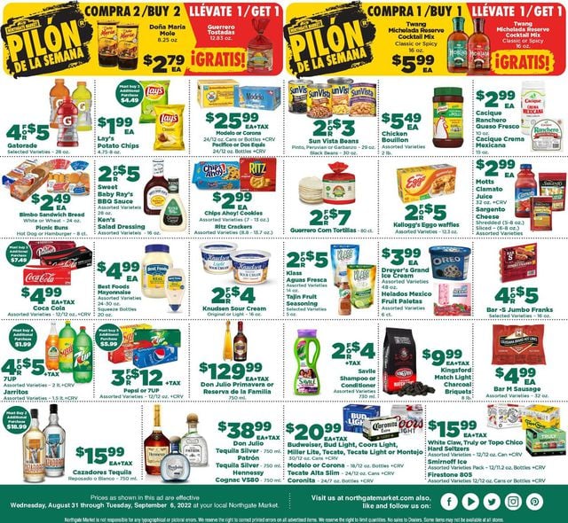 Northgate Market Ad from 08/31/2022