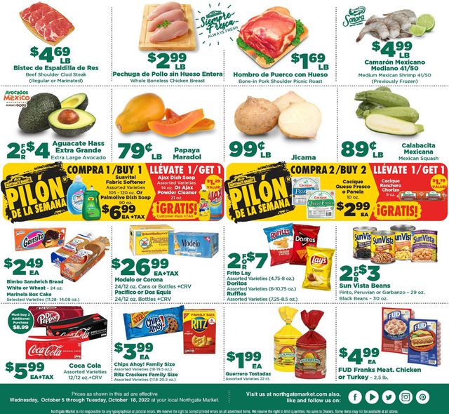 Northgate Market Ad from 10/05/2022