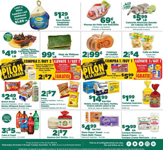 Northgate Market Ad from 11/02/2022