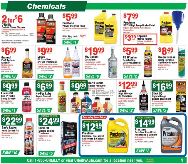 O'Reilly Auto Parts Ad from 05/29/2019